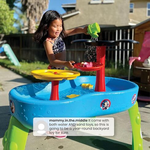 Spidey and His Amazing Friends Water Table by Delta Children| 3-Tier Water Play Table with 9-Piece Toy Set | Water Sensory Table + Summer Beach Toys for Outside Backyard for Toddlers Ages 2+, Blue in Saudi Arabia