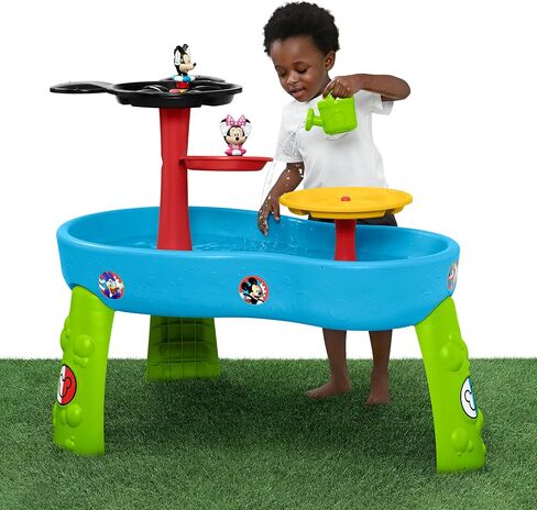 Spidey and His Amazing Friends Water Table by Delta Children| 3-Tier Water Play Table with 9-Piece Toy Set | Water Sensory Table + Summer Beach Toys for Outside Backyard for Toddlers Ages 2+, Blue in Saudi Arabia