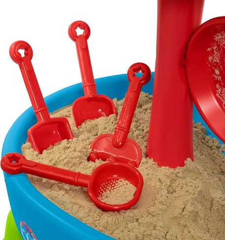 Spidey and His Amazing Friends Water Table by Delta Children| 3-Tier Water Play Table with 9-Piece Toy Set | Water Sensory Table + Summer Beach Toys for Outside Backyard for Toddlers Ages 2+, Blue in Saudi Arabia