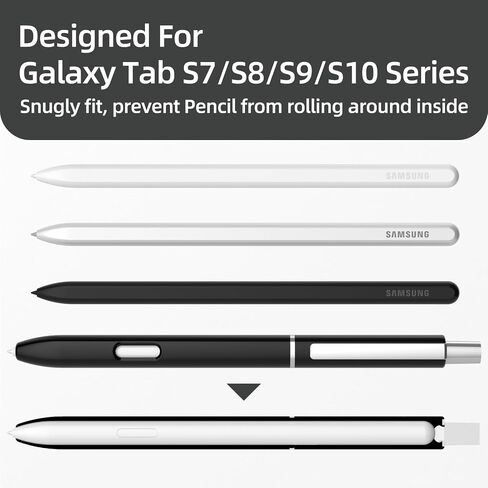 AZF Pencil Case Compatible with Samsung Galaxy Tab S7/S7plus/S8/S8Ultra/S9/S9 Ultra/S10 S Pen Case,with Sturdy Clip,Hard PC S Pen Cover,Support Double-Tap,Light. (Lavender Purple) in Kuwait