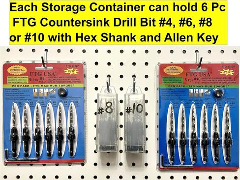 Storage Container 4 Piece Large Size Extendable Plastic Box Used as Storage Case for Countersink and Replacement Drill Bits in Saudi Arabia