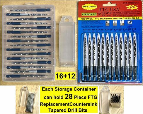 Storage Container 4 Piece Large Size Extendable Plastic Box Used as Storage Case for Countersink and Replacement Drill Bits in Saudi Arabia