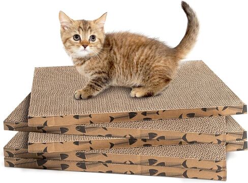 Cat Scratcher Cardboard Cat Scratching Board Cat Scratchers for Indoor Cats Cat Scratch pad Cat Scratching pad Cat Cardboard Scratcher (1pcs) in Kuwait
