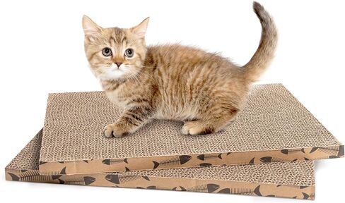 Cat Scratcher Cardboard Cat Scratching Board Cat Scratchers for Indoor Cats Cat Scratch pad Cat Scratching pad Cat Cardboard Scratcher (1pcs) in Kuwait