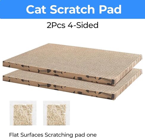Cat Scratcher Cardboard Cat Scratching Board Cat Scratchers for Indoor Cats Cat Scratch pad Cat Scratching pad Cat Cardboard Scratcher (1pcs) in Kuwait