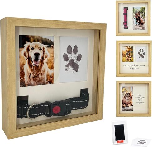 OtterPets Paw Print Kit for Dogs 9x9in, 4 customizable displays (Black) in Saudi Arabia