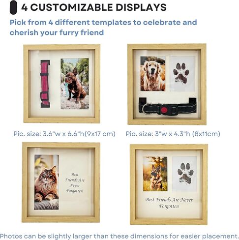 OtterPets Paw Print Kit for Dogs 9x9in, 4 customizable displays (Black) in Saudi Arabia