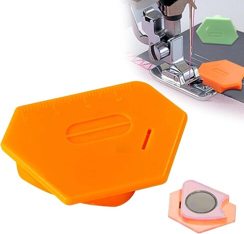 Magnetic Seam Guide for Sewing Machine: 2025 Upgraded Polygonal Strong Magnetic Gauge - Multifunctional Tool Seam Guide Hemmer with Scale Universal Sewing Accessories (Green) in Saudi Arabia