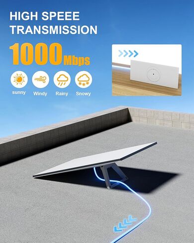 Fit for Starlink Gen 3 Cable 150FT, Replacement Extension Cable for Starlink Standard V3 and Mini 24AWG Sheiled Waterproof Outdoor, Grey (150 Feet/45 Meter) in Kuwait