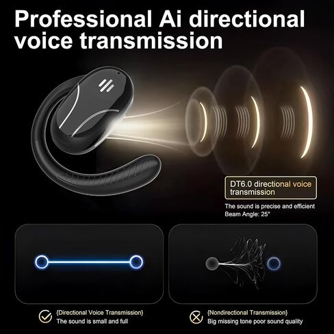 Language Translator Earbuds, 3-in-1 AI Translation Earbuds Real Time Supports 144 Languages Translate Headphones Two Way Online Bluetooth Instant Voice Translation Device for iOS & Android (Black) in Saudi Arabia