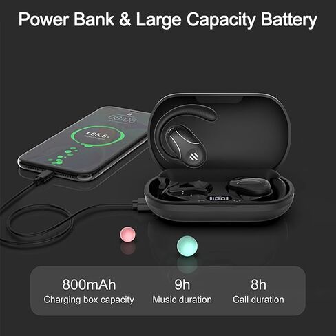 Language Translator Earbuds, 3-in-1 AI Translation Earbuds Real Time Supports 144 Languages Translate Headphones Two Way Online Bluetooth Instant Voice Translation Device for iOS & Android (Black) in Saudi Arabia
