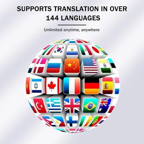 Language Translator Earbuds, 3-in-1 AI Translation Earbuds Real Time Supports 144 Languages Translate Headphones Two Way Online Bluetooth Instant Voice Translation Device for iOS & Android (Black) in Saudi Arabia