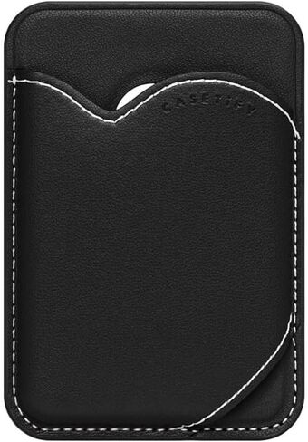 CASETiFY BioVeg Heart Wallet [Compatible with Magsafe] - Black in Kuwait