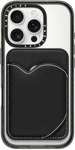 CASETiFY BioVeg Heart Wallet [Compatible with Magsafe] - Black in Kuwait