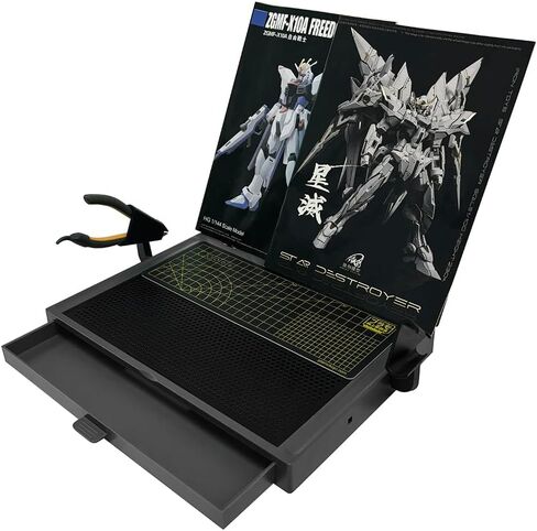 Portable Workbench for Cutting and Assembly Workbench with Drawer, Model Kit Tool for Building, Model Kit Tools with LED Lights, for High-Precision WorkMagnifiers. in Saudi Arabia