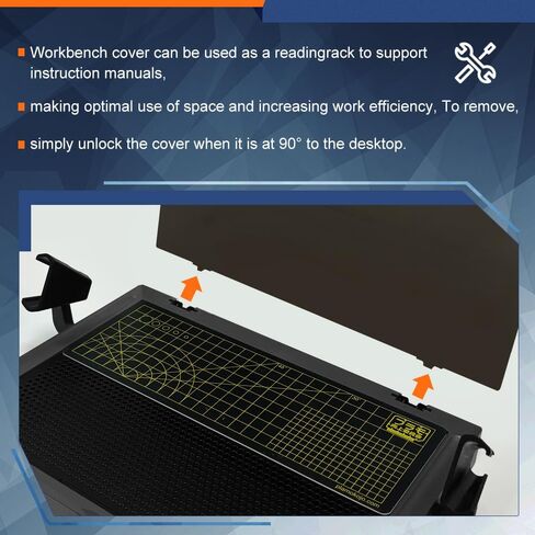 Portable Workbench for Cutting and Assembly Workbench with Drawer, Model Kit Tool for Building, Model Kit Tools with LED Lights, for High-Precision WorkMagnifiers. in Saudi Arabia