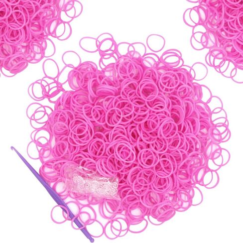6000 حزمة نادي الأفق مطاطية صنع مجموعة ، 50pcs s-clips10-hooks ، نطاقات المطاط الملونة مجموعات ملء لنسج DIY هدية (الأزرق الداكن) in Kuwait