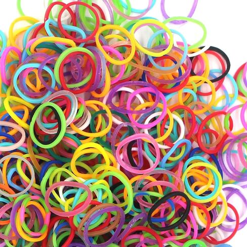 6000 حزمة نادي الأفق مطاطية صنع مجموعة ، 50pcs s-clips10-hooks ، نطاقات المطاط الملونة مجموعات ملء لنسج DIY هدية (الأزرق الداكن) in Kuwait