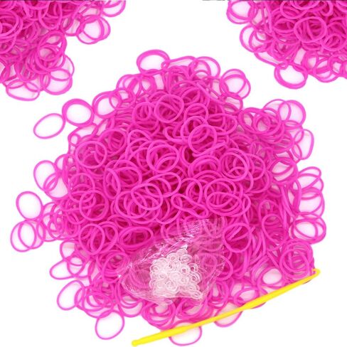 6000 حزمة نادي الأفق مطاطية صنع مجموعة ، 50pcs s-clips10-hooks ، نطاقات المطاط الملونة مجموعات ملء لنسج DIY هدية (الأزرق الداكن) in Kuwait