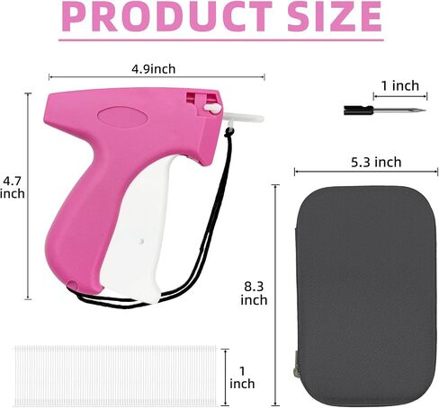 2006 Pieces Tagging Gun for Clothing, Tagging Gun Kit with 1500 1" Barbs Fasteners, 500 Clothing Label Tags and 5 Needles, Price Tag Gun, Standard Retail Price Tag Attacher Gun Kit in Saudi Arabia