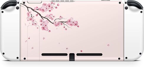 Tacky Design Cherry Blossom Skin Compatible with Nintendo Switch Skin Wrap Cover, Cute Pink Skin for Nintendo Switch Stickers, Premium Vinyl 3M Full Wrap Decal (Style 2) in Saudi Arabia