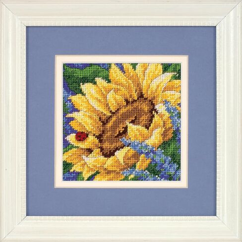Dimensions 07232 Butterfly and Zinnias Nature Needlepoint Kit, 5" W x 5" H in Saudi Arabia