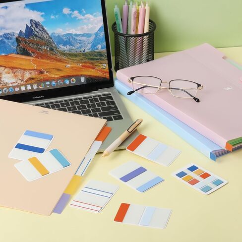 Mr. Pen- Sticky Index Tabs, 500 Pcs, 21 Sets, Colorful Sticky Tabs for Notebooks, Page Markers, Page Tabs for Binders, Page Tabs Sticky Tabs for Books, Notebook Tabs, Book Sticky Tabs for Notebooks in Saudi Arabia