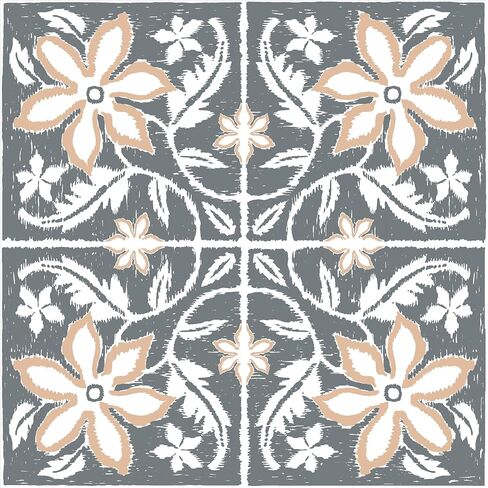 FloorPops Lillium Green Peel and Stick Floor Tiles, FP6303 in Kuwait