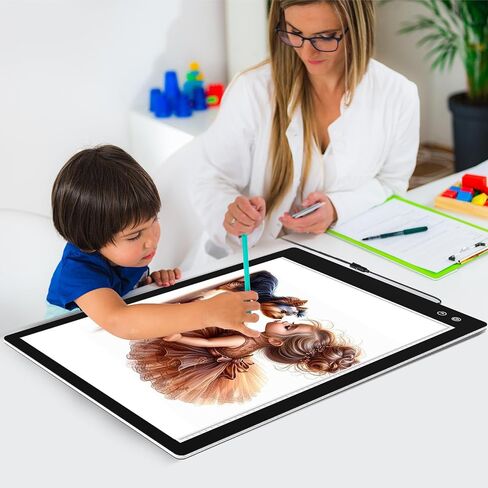 PICOVISTA A1 Large Light Pad for Diamond Painting,LED Tracing Light Box with 3 Color Modes and Adjustable Brightness,Battery Powered Oversize Light Table for Weeding Vinyl,Drawing,Sketching,Artists in Saudi Arabia