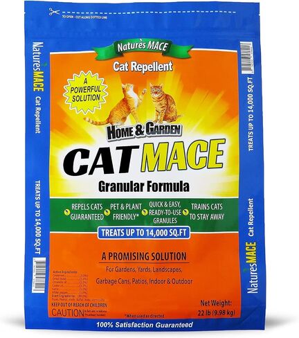 Nature's Mace Cat MACE 2.5lb Granules, Cat Repellent Outdoor to Keep Cats Away, Outdoor Cat Repellent for Yard, Garden, & Plants, No-Dig Cat Repellent and Training Tool, Cat Repellent for Outdoor in Saudi Arabia