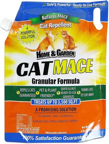 Nature's Mace Cat MACE 2.5lb Granules, Cat Repellent Outdoor to Keep Cats Away, Outdoor Cat Repellent for Yard, Garden, & Plants, No-Dig Cat Repellent and Training Tool, Cat Repellent for Outdoor in Saudi Arabia
