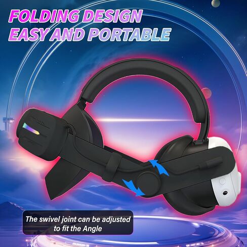 12000mAh Battery Head Strap for Meta Quest 3 & 3S with RGB Light in Saudi Arabia