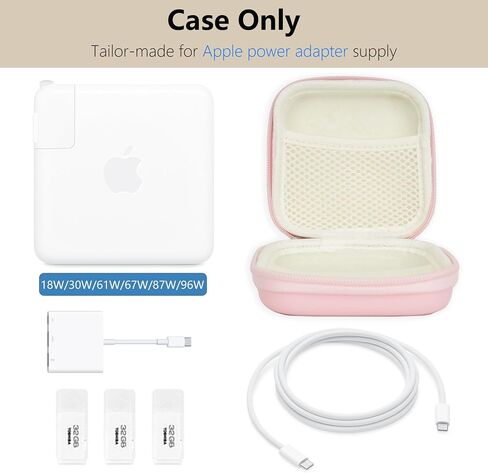 Charger Case for MacBook, Portable Tech Electronic Organizer Bag, Small Travel Storage Pouch for Laptop Accessories, MacBook Power Adapter, Charging Cords, USB Drives, Power Bank (Blue, M) in Kuwait