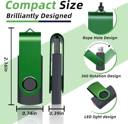 50-Pack 128MB USB Flash Drives, XUANREG USB 2.0 Thumb Drives Black | Black USB Drives with 20 Lanyards (128MB, 50 Pcs) in Kuwait