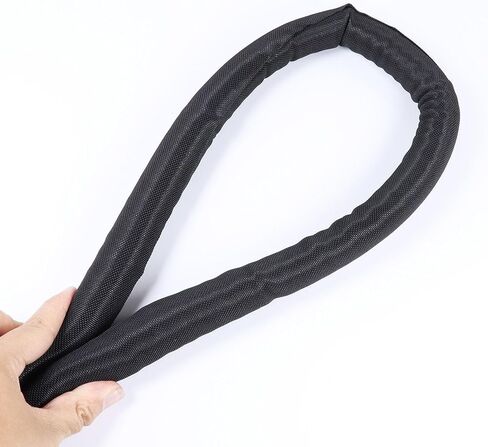 Braided Split Wire Loom Wire Insulation Sleeving Cable Tubing Wrap Harness Hose Protect and Organized (Black, 1/4''(5mm) - 8feet) in Kuwait