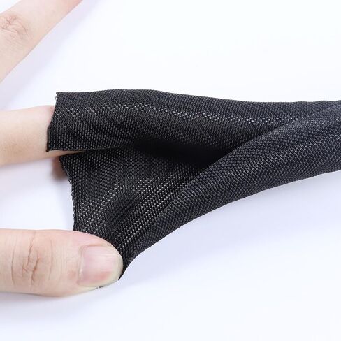 Braided Split Wire Loom Wire Insulation Sleeving Cable Tubing Wrap Harness Hose Protect and Organized (Black, 1/4''(5mm) - 8feet) in Kuwait