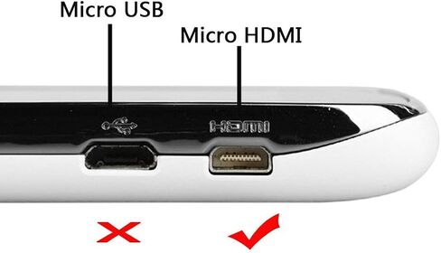 Chenyang Up Angled 90 Degree Micro HDMI to HDMI Male HDTV Cable 4K 60hz Compatible for Cell Phone & Tablet & Camera in Saudi Arabia