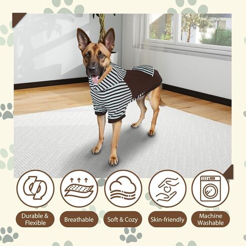 Dog Hoodie, Dog Sweaters with Leash Hole Pullover Splicing Sweatshirt for Large Medium Dogs Soft Pet Clothes for Cold Weather Warm Outfit Dog Coat for Male/Female, Chrismas Green (M) in Saudi Arabia
