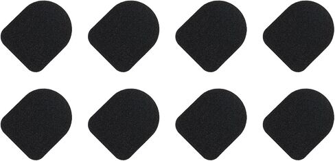 MECCANIXITY Gloves Touch Screen Sticker 1" x 4/5" Ultra High Sensitivity Flexible Carbon Fiber Ultra Thin Stickers Black for Gloves, 8 Pcs(10 in 1) in Saudi Arabia