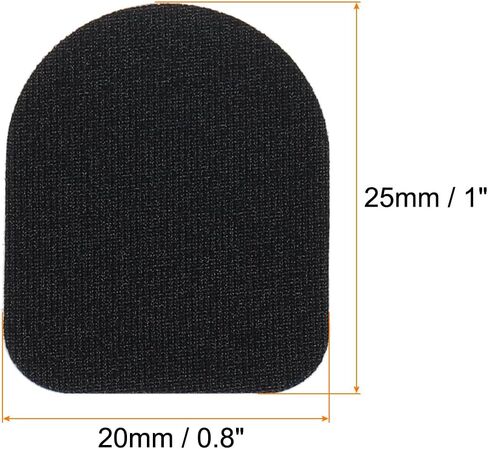 MECCANIXITY Gloves Touch Screen Sticker 1" x 4/5" Ultra High Sensitivity Flexible Carbon Fiber Ultra Thin Stickers Black for Gloves, 8 Pcs(10 in 1) in Saudi Arabia