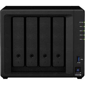 Synology DS923+ 4-Bay NAS Severgure Server | AMD Ryzen R1600 ثنائي النواة تصل إلى 3.1 جيجا هرتز | 4GB DDR4 RAM | Mount Rack Mount NAS مع محرك أقراص ثابتة وتوافق جهاز التخزين