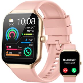 Watch Smart Watch for Men Women ، 1.96 "HD Smartwatch (إجابة/إجراء مكالمة) مع معدل ضربات القلب/مراقبة النوم/SPO2/عداد الخطى ، 2025 New Fitness Watch 113+ أوضاع رياضية ، IP68 Tracker Activity Activity for Android iOS