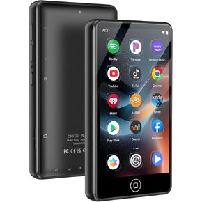 80GB MP3 Player with Bluetooth and WiFi,MP3 & MP4 Players with 4.02-inch Touchscreen and Speaker,Spotify Music Players with Pandora,Audible,Amazon Music,Spotify,Play Store,up to 512GB