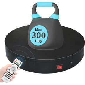 Motorized Rotating Display Stand Rotating Platform Electric Turntable for Display,Photography,3d Scanner,Professional Remote Control Angle/Speed,Multi-Rotation Modes