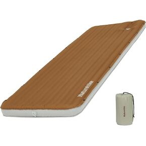 Naturehike Single Camping Mattress, Splicable Sleeping Pad with Foot Pump, 3.74" Thick Sleeping Mats with Strong Support for Travel, Car, Tent, Home