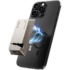 MOVE SPEED 512GB Portable SSD with Apple Find My Tracking & Magnetic Suction — 2060MB/s Read, iPhone 15/16/PC Compatible, Zinc Alloy Ultra-Light Design