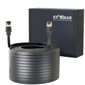for Starlink Gen 3 Flat Cable, 100FT Hidden Cord Compatible with Starlink Standard Rev. 4 and Mini, Extreme Slim Cable Shielded for Window Door (30M/100FT)