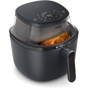Philips Airfryer 3000 Series 6.5qt, Cooking Window, 16-in-1 Airfryer, RapidAir Plus Technology, Fat Removal, HomeID Recipe App, Easy to Clean (NA330/00)