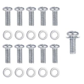 10 PCS M4 X 10mm Screws with 10 Washers Computer Monitor Mounting Screws TV Mount for Back of TV Grouphead Screen Monitor Stand Phillips Head for Wall Arm