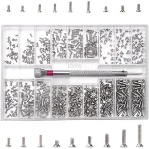 500 Pcs Tiny Micro Repair Screw Kit, M1.2/M1.4/M2 Small, Laptop Micro for Electronics, Mini, Computer Replacement for Glasses Watch SSD M.2 Hard Drive Repair
